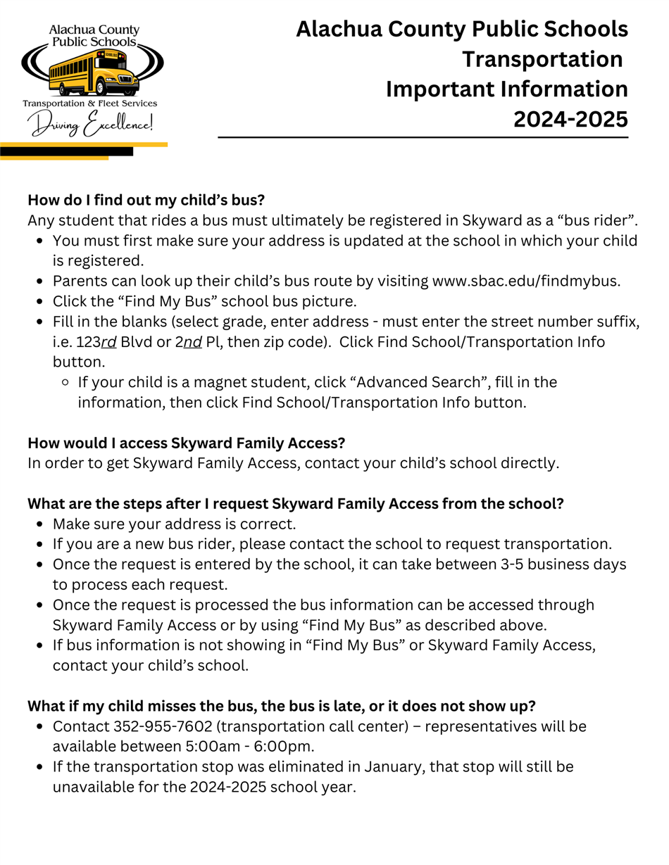 Parent Information Parent Information